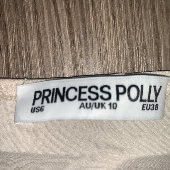 Princess Polly Haley maxi skirt, Champagne, Size 6 - Picture 3 of 3